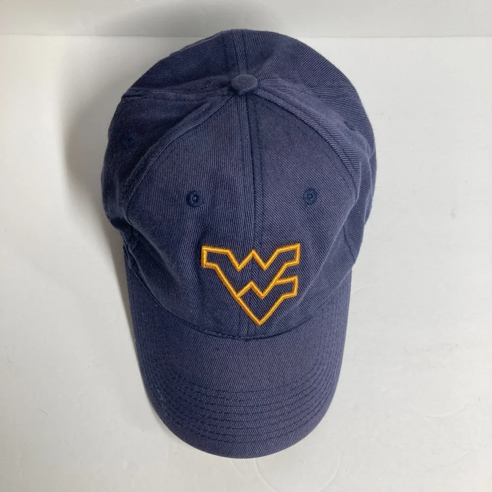 WV West Virginia Mountaineers Cap Hat Adult Navy Blue Adjustable Morgantown